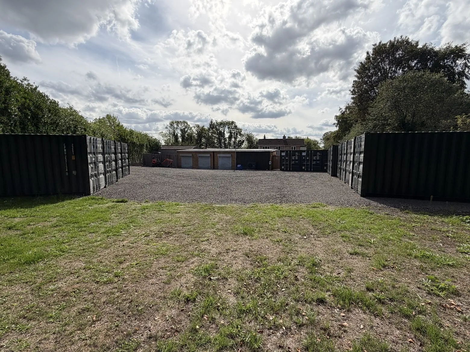 New view of the storage facility and roller shutter units in Newmarket