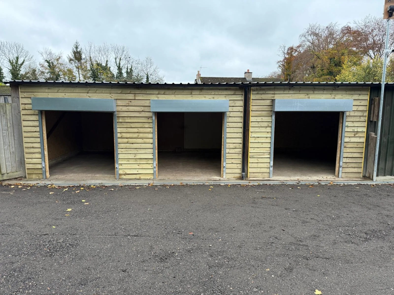 Roller shutter storage units at Morris Safe Storage Solutions Newmarket